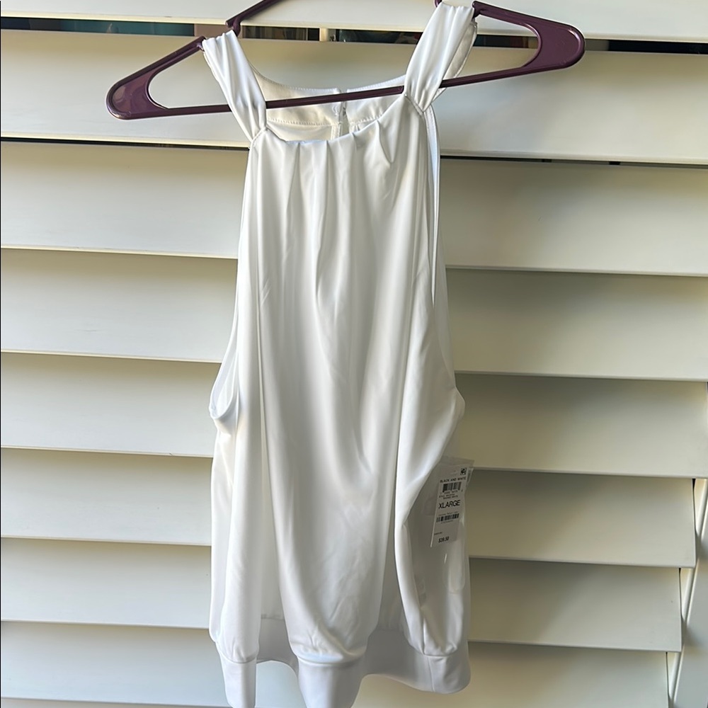 INC International Concepts White Blouse Elegant Design